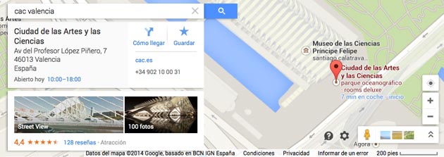 localizar en google maps